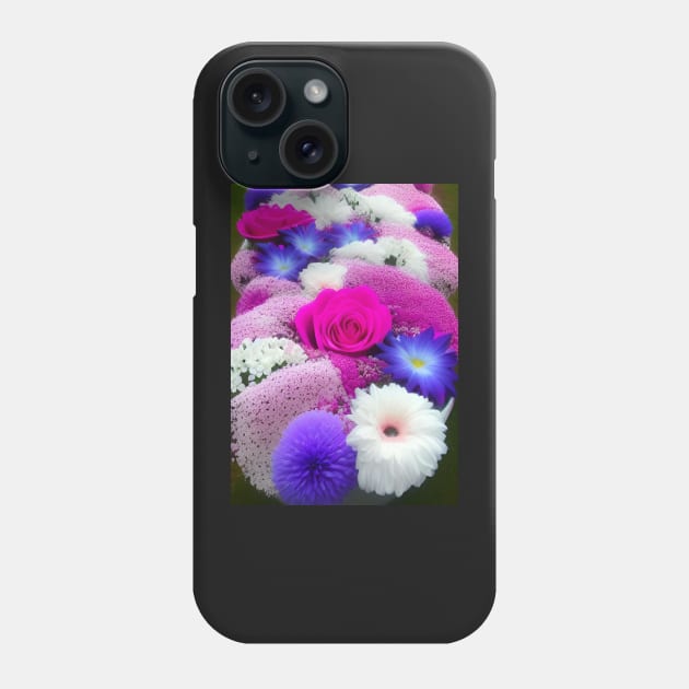 BEAUTIFUL PINK AND PURPLE AND BLUE FLORAL PRINT Phone Case by sailorsam1805