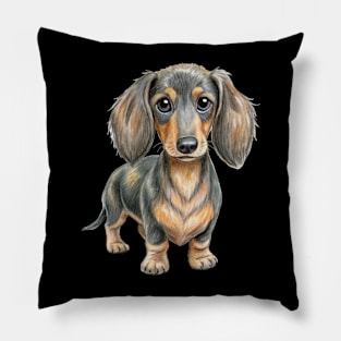 Adorable Dachshund Dog Breed Pillow