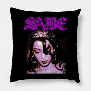 Sade Adu Metal Style Pillow
