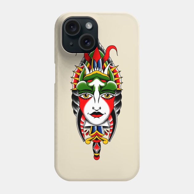 Dead Devil Girl Phone Case by Victor Gomes