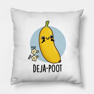 Deja-poot Cute Banana Double Fart Pun Pillow