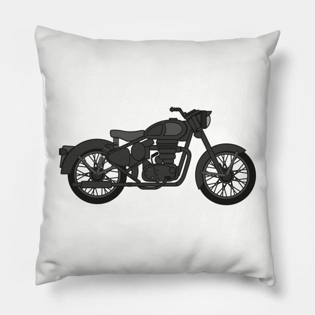 Royal Enfield Classic 350 Pillow by WeStarDust