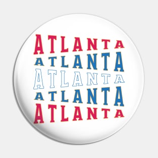 TEXT ART USA ATLANTA Pin