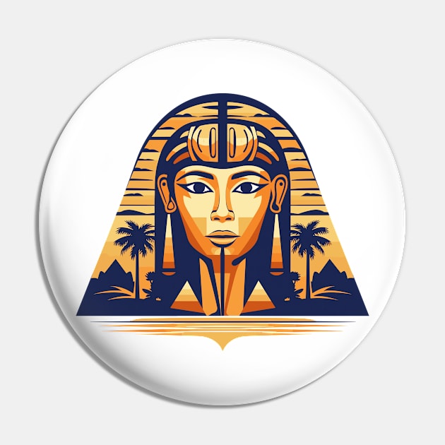 Ancient Egypt Stylized Elegance: Captivating Ancient Egypt in Modern Grandeur Pin by FK