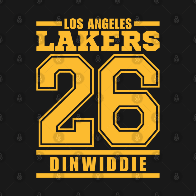 LA Lakers Dinwiddie 26 Basketball Player by ArsenBills