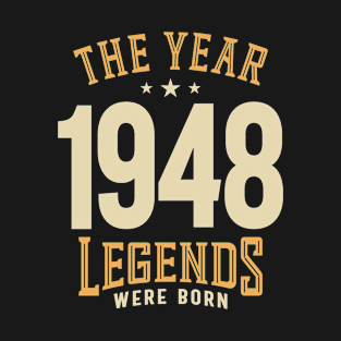 The Year 1948 75th Birthday T-Shirt