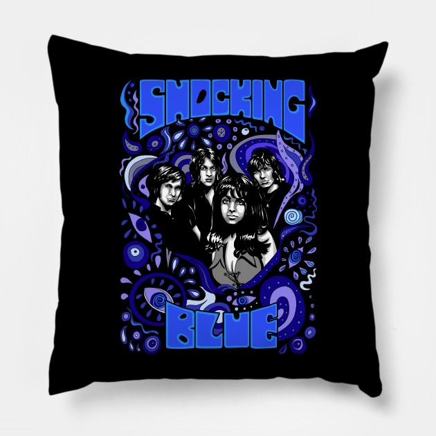 Shocking blue Pillow by HelenaCooper