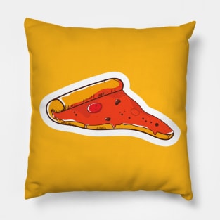 Spicy Red Pizza Slice Pillow