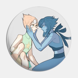 Pearl & Lapis Pin