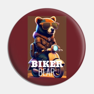 Biker Bear Pin