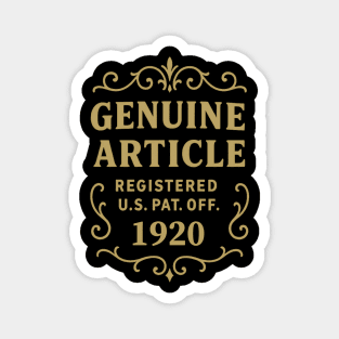 1920 Vintage Birthday Magnet