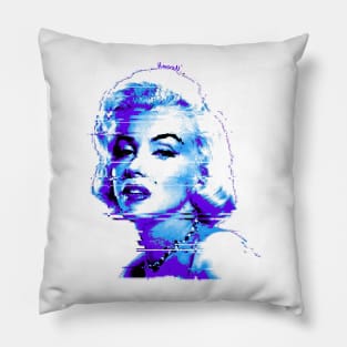 Marilyn Monroe (glitch) Pillow