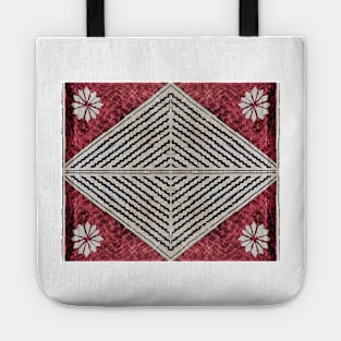 Fijian Tapa Cloth 71 by Hypersphere Tote