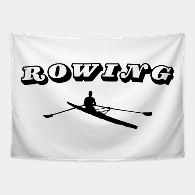 Rowing single Tapestry by RowingParadise