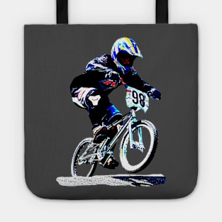 bmx rider Tote