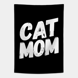 Cat Mom - Cute Kitten and Cat Loving Mother Mum Gift Idea Tapestry