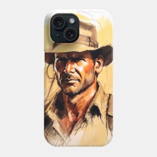 Indiana Jones Portrait Phone Case