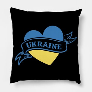 Ukraine Heart Pillow