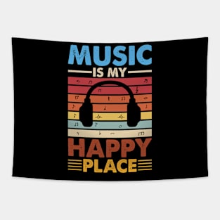 music is my happy place Tapestry