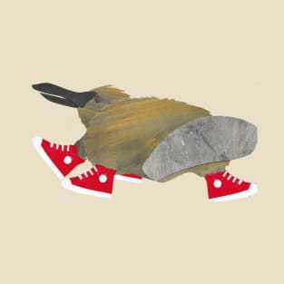 A Platypus wearing his new shoes T-Shirt