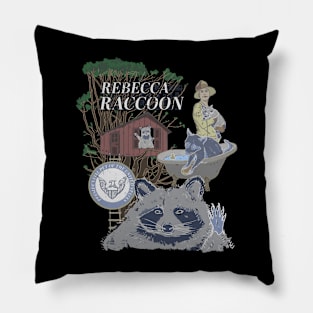 Rebecca Raccoon Pillow