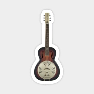 Artistic Resonator Guitar Magnet