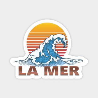 la mer french sea summer vintage retro Magnet