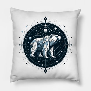 Galactic Ursus: Space Bear Constellation Pillow