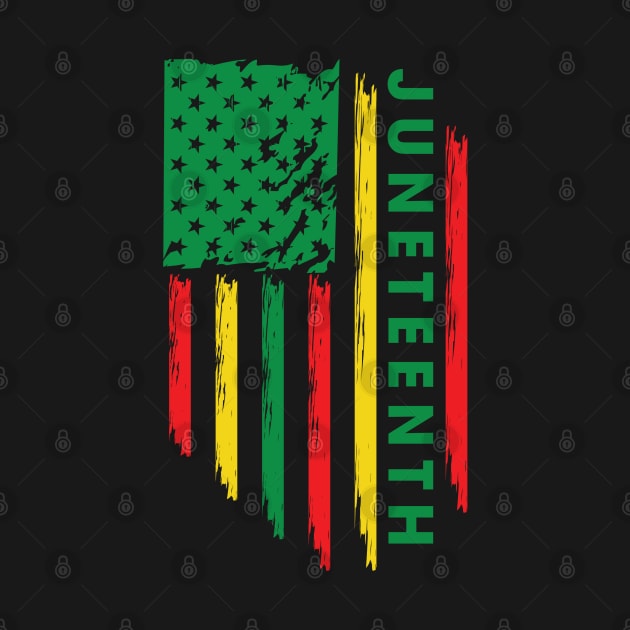 Juneteenth, Black History, Freedom Day, USA Flag, African Colors by UrbanLifeApparel