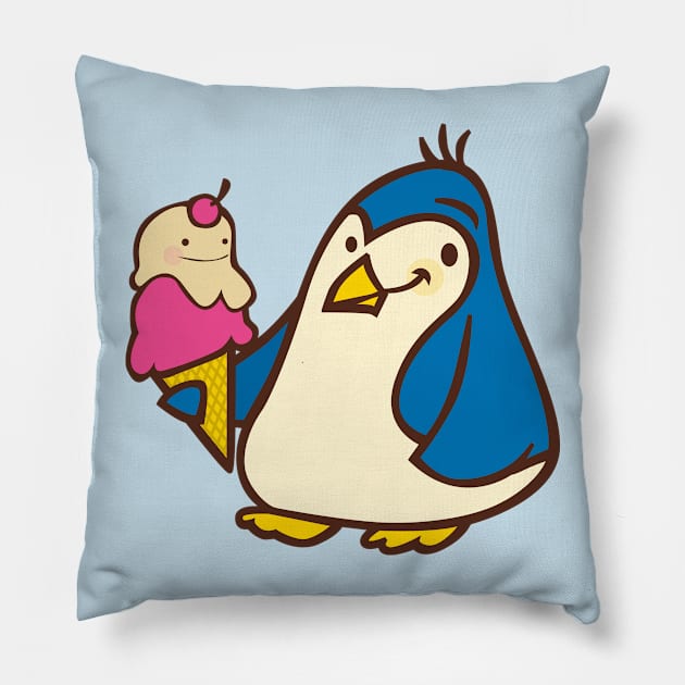 Penguin Pillow by ilaamen