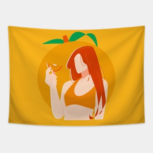 Orange Orange Tapestry