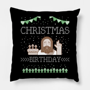 My Birthday Christmas Birthday Jesus Pillow