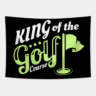 King Of The Golf Course Golfer Tapestry