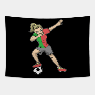 Soccer Portugal Soccer Player Girls Tapestry