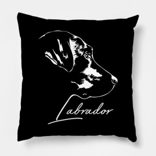 Funny Labrador Retriever dog portrait lab mom Pillow