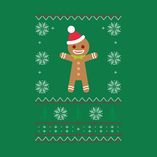 Discover Gingerbread Man Ugly Sweater Christmas - Gingerbread Man - T-Shirt