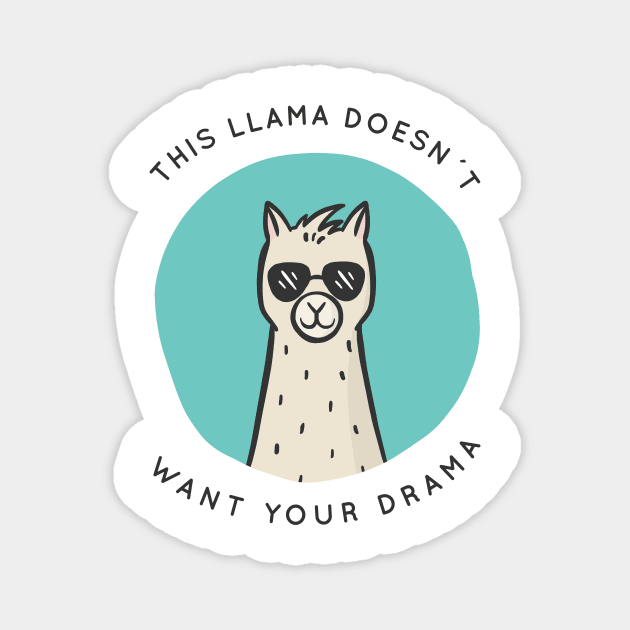 No Drama Llama Magnet by madebyTHOR