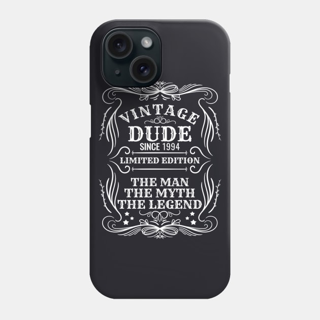 Vintage Dude 1994 Gift Phone Case by pa2rok