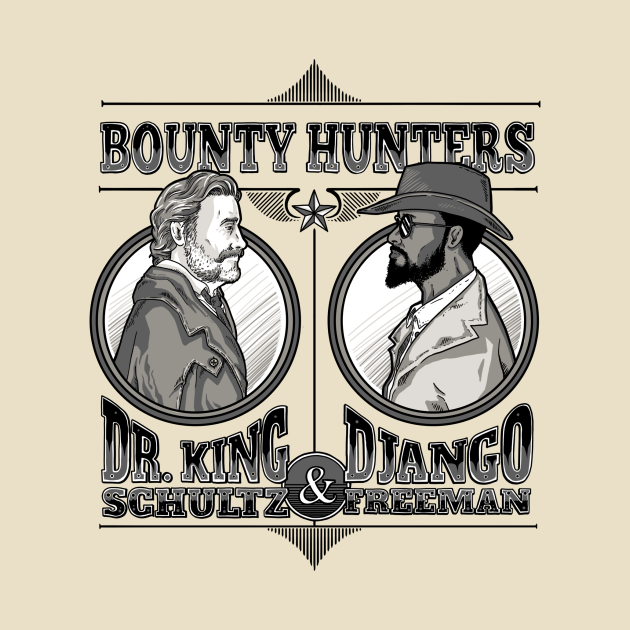 Disover Django Freeman Bounty Hunter - Retro - T-Shirt