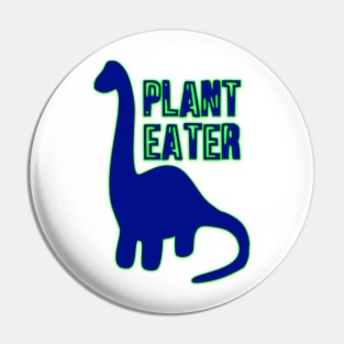 Vegan Plant Eater - Dinosaur - Vegan Christmas - Gifts 2023 Pin