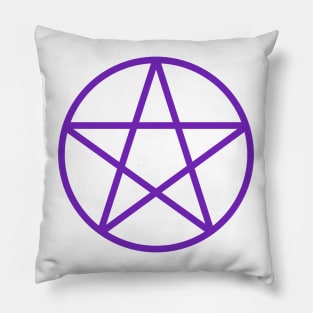 Pagan Wiccan Cheeky Witch® Purple Pentacle Pillow