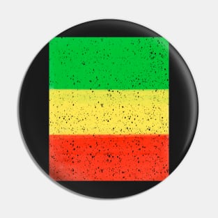 Rastafari reggae - Jamaica Rasta colours Colors distressed pattern Pin