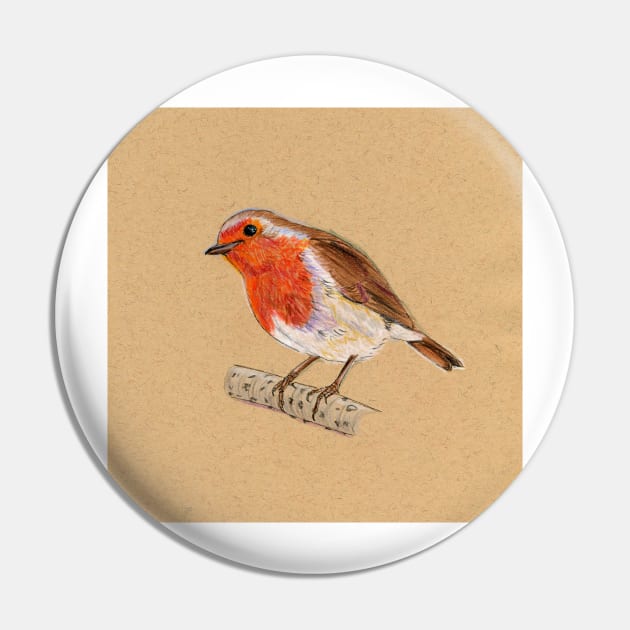 Christmas Robin Pin by Bryan James