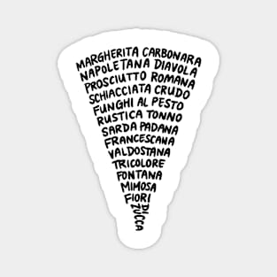 Italian Pizzas Pizza Design Magnet