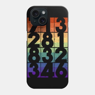 Houston Area Codes Gay Pride Flag Phone Case