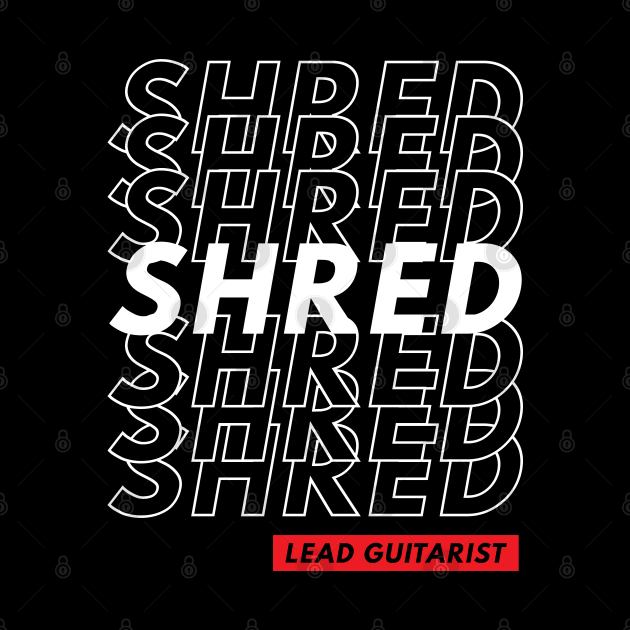 Shred Lead Guitarist Repeated Text Dark Theme by nightsworthy