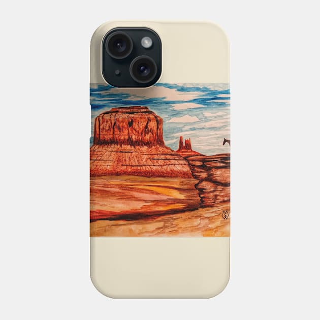 Monument Valley Scenic View Phone Case by Matt Starr Fine Art