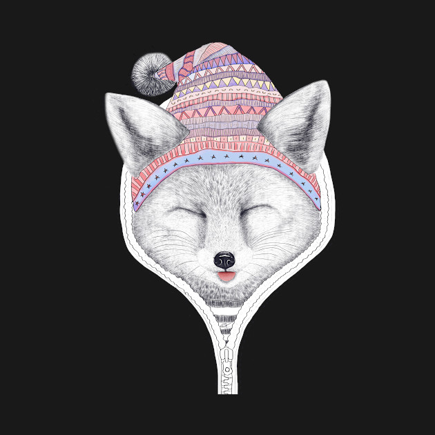 Discover Fox in a hood - Fox - T-Shirt