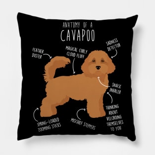 Cavapoo Dog Anatomy Pillow