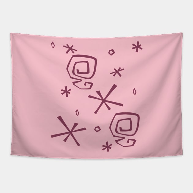 Mad Tea Party - Pink Teacup Tapestry by Morgan Jane Designs